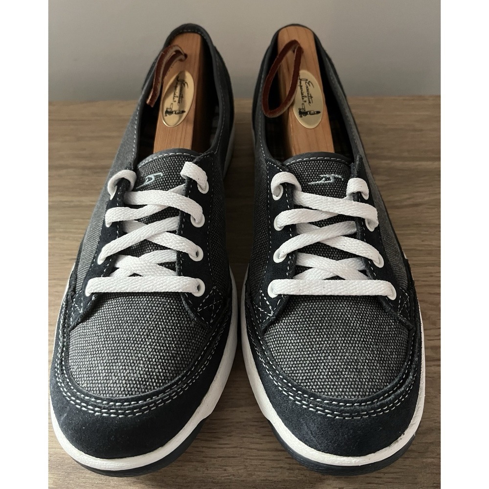 Dr Scholls women shoes 7 Blue Harbor Sneakers Boat Shoe Lace Up O1
